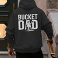 Bucket Dad Softball Dad Baseball Dad Coach Bucket Men's Hoodie Back Print
