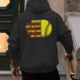 Dad Of Ballers Behind Every Softball Player Baseball Dads Men's Hoodie Back Print Dad Of Ballers Behind Every Softball Player Baseball Dads Men's Hoodie Back Print