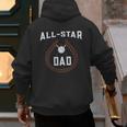 Dad Baseball Tee For Men And Dad Birthday Baseball Dad Men's Hoodie Back Print