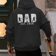 Dad Est 2026 Baseball Dad To Be New Baby Daddy Father's Day Men's Hoodie Back Print Dad Est 2026 Baseball Dad To Be New Baby Daddy Father's Day Men's Hoodie Back Print