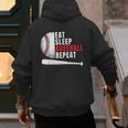 Eat Sleep Baseball Repeat Humor Baseball Dad Players Men's Hoodie Back Print Eat Sleep Baseball Repeat Humor Baseball Dad Players Men's Hoodie Back Print