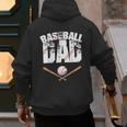 Fathers Day Baseball Dad Men's Hoodie Back Print Fathers Day Baseball Dad Men's Hoodie Back Print