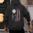 Father's Day USA Flag Patriotic Baseball Dad Men's Hoodie Back Print Father's Day USA Flag Patriotic Baseball Dad Men's Hoodie Back Print