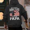 My Favorite Baseball Player Calls Me Papa Baseball Dad Men's Hoodie Back Print My Favorite Baseball Player Calls Me Papa Baseball Dad Men's Hoodie Back Print