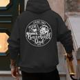 Football Living That Baseball Dad Life Game Day Sport Men's Hoodie Back Print
