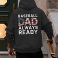 Homerun Baseball Dad Baseball Lovers Father Fathers Day Men's Hoodie Back Print