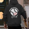 The Last Home Run Season Senior Baseball Dad 2025 2 SIDES Men's Hoodie Back Print