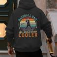 Men Baseball Dad Like a Regular Dad But Cooler Vintage Men's Hoodie Back Print