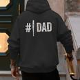 Number One Baseball Dad For Father's Day Daddy Coach Men's Hoodie Back Print Number One Baseball Dad For Father's Day Daddy Coach Men's Hoodie Back Print