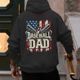 Retro American Flag Baseball Dad Father's Day Men's Hoodie Back Print Retro American Flag Baseball Dad Father's Day Men's Hoodie Back Print
