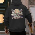 Retro Baseball Dad Sports Lovers Happy Father's Day Men's Hoodie Back Print Retro Baseball Dad Sports Lovers Happy Father's Day Men's Hoodie Back Print