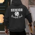 Senior 2025 Baseball Dad Baseball Class Of 2025 Graduation Men's Hoodie Back Print Senior 2025 Baseball Dad Baseball Class Of 2025 Graduation Men's Hoodie Back Print