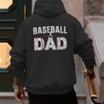 Softball Ball Dad Baseball Dad Parent Fathers Day Baseball Men's Hoodie Back Print Softball Ball Dad Baseball Dad Parent Fathers Day Baseball Men's Hoodie Back Print