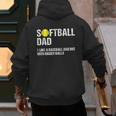 Softball Dad Baseball Dad But With Bigger Balls Father's Day Men's Hoodie Back Print Softball Dad Baseball Dad But With Bigger Balls Father's Day Men's Hoodie Back Print
