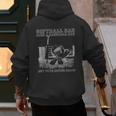 Softball Dad Like a Baseball Dad But With Bigger Balls Men's Hoodie Back Print
