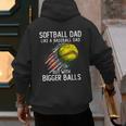 Softball Dad Like a Baseball Dad With Bigger Balls Men's Hoodie Back Print Softball Dad Like a Baseball Dad With Bigger Balls Men's Hoodie Back Print