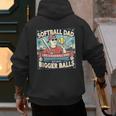 Softball Dad Like a Baseball Dad Gift Men Men's Hoodie Back Print Softball Dad Like a Baseball Dad Gift Men Men's Hoodie Back Print