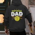 Softball Dad Just Like A Baseball Dad Player Men's Hoodie Back Print Softball Dad Just Like A Baseball Dad Player Men's Hoodie Back Print