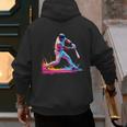 Tie Dye Baseball Dad Fathers Day Men's Hoodie Back Print