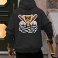 Most Valuable Papa Baseball Dad Coach Player Father's Day Men's Hoodie Back Print