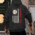 Vintage Baseball DAD American Flag Fathers Day 4th Of July Men's Hoodie Back Print Vintage Baseball DAD American Flag Fathers Day 4th Of July Men's Hoodie Back Print