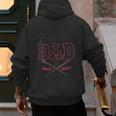 Vintage Baseball Dad Fathers Day Daddy Toddler Kids Boys Men's Hoodie Back Print
