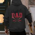Vintage Baseball Dad Father's Day Game Day Toddlers Men's Hoodie Back Print