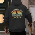 Vintage Baseball Dad Just Like A Normal Dad Only Cooler Men's Hoodie Back Print