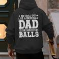 Vintage Softball Dad Like A Baseball Dad Fathers Day Men's Hoodie Back Print Vintage Softball Dad Like A Baseball Dad Fathers Day Men's Hoodie Back Print