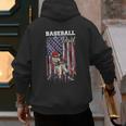 Vintage USA Flag Baseball Player Proud Baseball Dad Men's Hoodie Back Print Vintage USA Flag Baseball Player Proud Baseball Dad Men's Hoodie Back Print