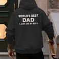 World's Best Dad Just Ask My Boy Baseball Dad Father's Day Men's Hoodie Back Print World's Best Dad Just Ask My Boy Baseball Dad Father's Day Men's Hoodie Back Print
