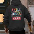 I Yell Because I Care Baseball Dad Father's Day Boys Summer Men's Hoodie Back Print I Yell Because I Care Baseball Dad Father's Day Boys Summer Men's Hoodie Back Print