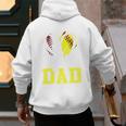 Ball Dad Softball Baseball Dad Fathers Day Premium Men's Hoodie Back Print Ball Dad Softball Baseball Dad Fathers Day Premium Men's Hoodie Back Print