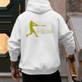 Baseball Dad Of Ballers Raglan Baseball Tee Men's Hoodie Back Print