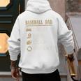 Baseball Dad Drive Pay Clap Repeat Father's Day Premium Men's Hoodie Back Print