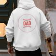 Baseball Dad Father Family Matching Premium Men's Hoodie Back Print