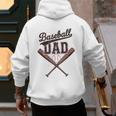 Baseball Dad Father's Day Baseball Daddy Game Day Toddlers Men's Hoodie Back Print Baseball Dad Father's Day Baseball Daddy Game Day Toddlers Men's Hoodie Back Print