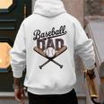 Baseball Dad Father's Day Vintage Baseball Players Men's Hoodie Back Print Baseball Dad Father's Day Vintage Baseball Players Men's Hoodie Back Print