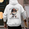 Baseball Dad Gnome For Baseball Grandpa Fathers Day Premium Tri-Blend Men's Hoodie Back Print