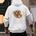 Baseball Dad Leopard Heart Colorful Premium Men's Hoodie Back Print Baseball Dad Leopard Heart Colorful Premium Men's Hoodie Back Print