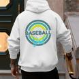 Baseball Dad With Modern Baseball Circles Premium Tri-Blend Men's Hoodie Back Print Baseball Dad With Modern Baseball Circles Premium Tri-Blend Men's Hoodie Back Print