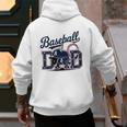 Baseball Dad Proud Fathers Sports Gear Men's Hoodie Back Print