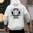 Baseball Dad Proud Baseball Dad Premium Men's Hoodie Back Print