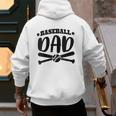Baseball Dad Baseball Sports Men's Hoodie Back Print