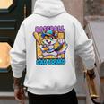 Baseball Dad Squad Fox On The Bat Premium Men's Hoodie Back Print