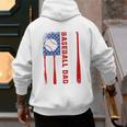 Baseball Dad USA American Flag Father's Day 4th Of July Premium Men's Hoodie Back Print Baseball Dad USA American Flag Father's Day 4th Of July Premium Men's Hoodie Back Print