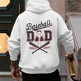 Baseball Daddy Father's Day Baseball Season Vintage Game Day Men's Hoodie Back Print Baseball Daddy Father's Day Baseball Season Vintage Game Day Men's Hoodie Back Print