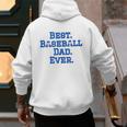 Best Baseball Dad Men's Hoodie Back Print