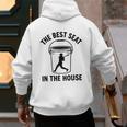 The Best Seat In The House Bucket Dad Baseball Dad Premium Men's Hoodie Back Print The Best Seat In The House Bucket Dad Baseball Dad Premium Men's Hoodie Back Print