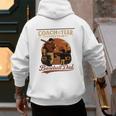 Coach Of The Year – Baseball Dad Every Year Premium Men's Hoodie Back Print